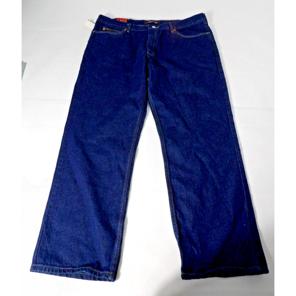 Lee Jeans Mens 42x32 Relaxed Fit Straight Leg Dark Wash NWT Denim Workwear Casua - Picture 8 of 16